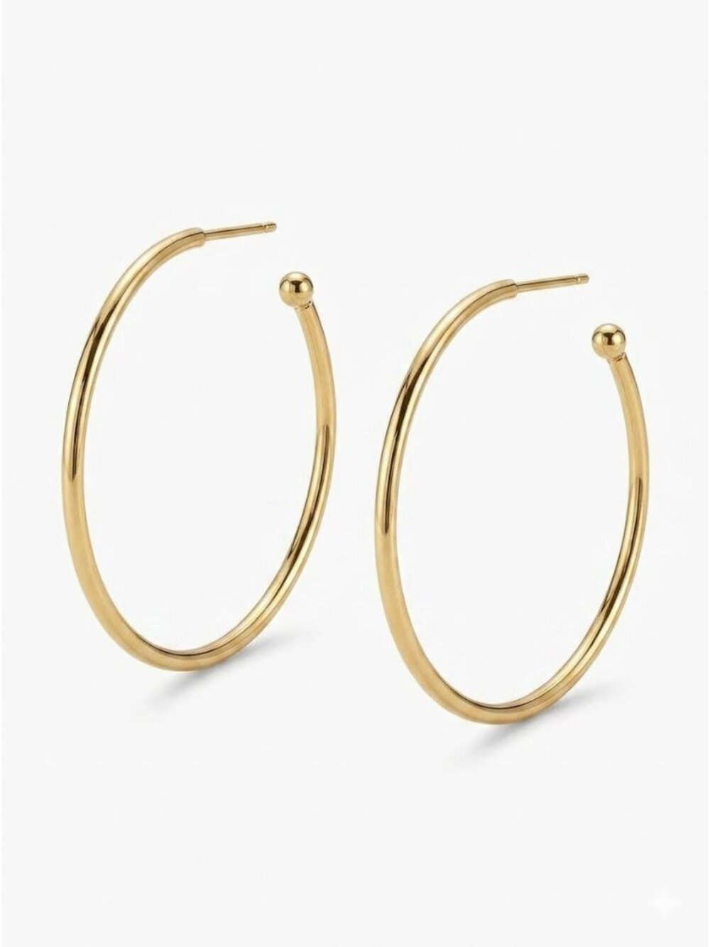 ASHA by Ashley McCormick Hoop-La Earrings in Gold New One Size Womens Jewelry